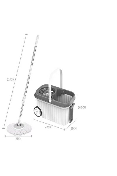 NKX 360 Degree Hand Pressure Mop With Moveable Bucket with Wheel