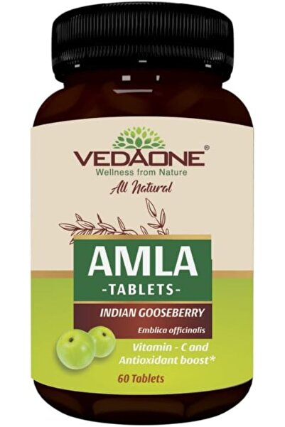 VedaOne Amla (Gooseberry) Tablets-750mg, Natural Vitamin C and Antioxidant Supplement, 60 Count