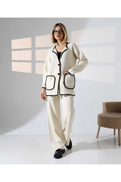 Cemre Life New Deux Women's Fisto Detailed Knitwear Set