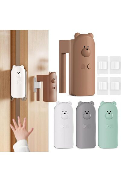 Generic 4-piece Silicone Door Pinch Protector - Hinge-Mounted Child & Pet Saf...