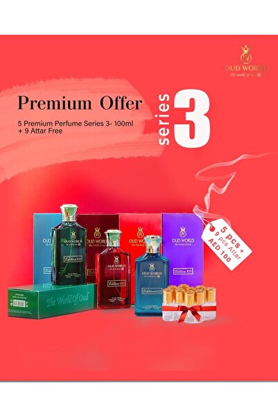 OUD WORLD Premium Offer Series 3 – 5 Exquisite Signature-Inspired Perfumes Set 5x100ml
