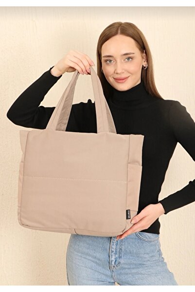 PASSTELL Kanvas Kumaş, 3 Bölmeli, Fermuarlı, Yan Cep Detaylı ,Askılı Kadın,El...