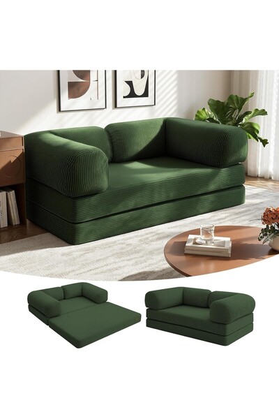 puffiber Yataklı,Katlanabilir Kanepe,Oturma Odası,Sırt Yastıklı ve Kolçaklı K...