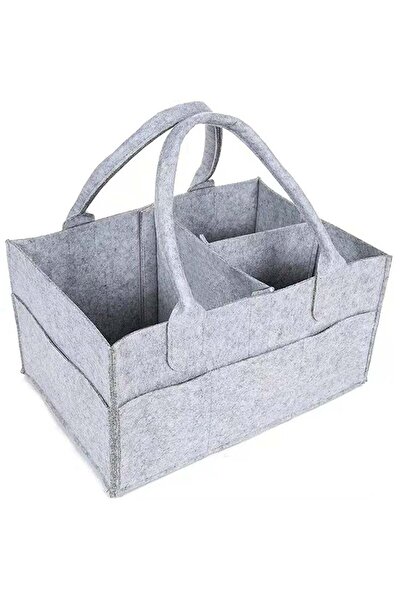 Jusinhel سلة تنظيم حفاضات الأطفال المحمولة، صندوق تخزين كبير، حقيبة حضانة للأ...