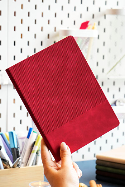 Victoria's Journals Smyth Stripes A5 Flexible Cover Vegan Leather Notebook – 192 Pages, 80g Ivory Paper, Colored Edge