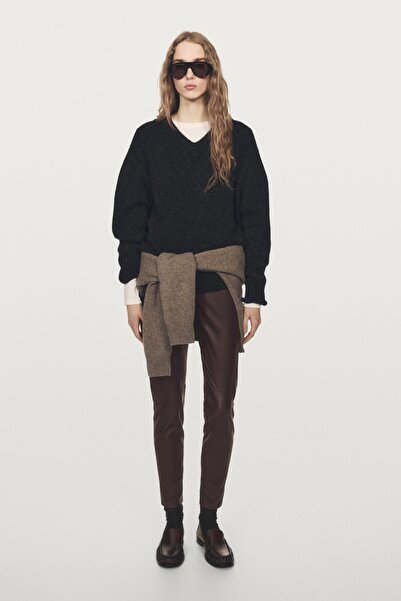 Massimo Dutti Napa deri tayt