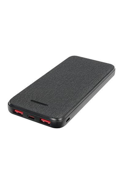 S-LINK P108 10000mAh PRM PD20W+QC18W+HSC22.5W Kumaş Desen Siyah Taşınabilir P...