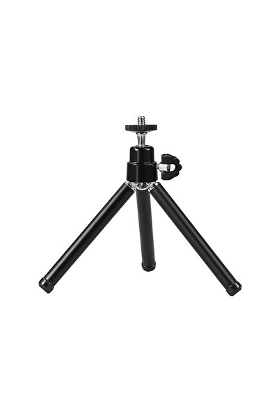 FotoManiac Mini Extendable Metal Tripod with Universal 1/4" Mount and Phone Holder