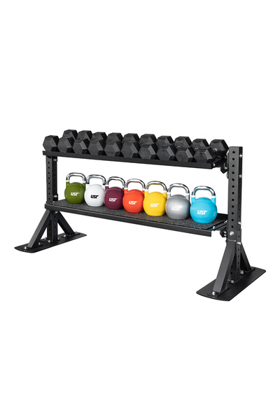 USR Miletos-R20HK 318 Kg Hex Dambıl-Kettlebell-Raf Set