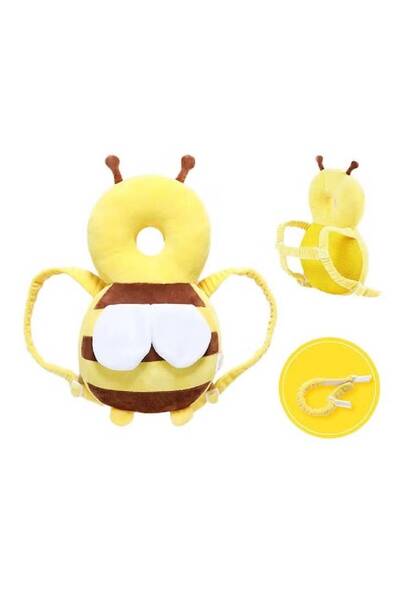 NKX قبعة رأس للأطفال قابلة للارتداء بتصميم نحلة لطيفة مخملية ثلاثية الأبعاد م...