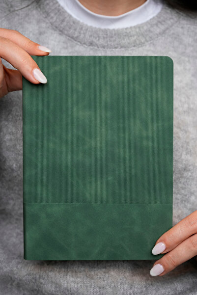 Victoria's Journals Smyth Stripes A5 Flexible Cover Vegan Leather Notebook – 192 Pages, 80g Ivory Paper, Colored Edge