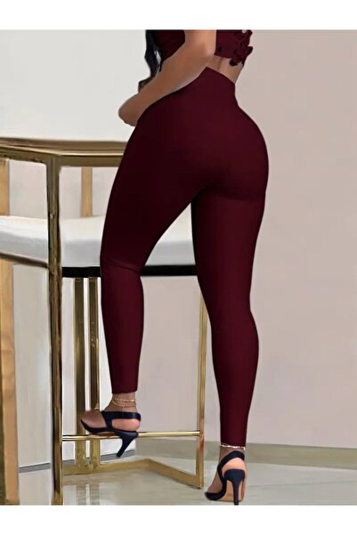 civetta Women's High Waist Waist Buckle Detailed Diving Tights