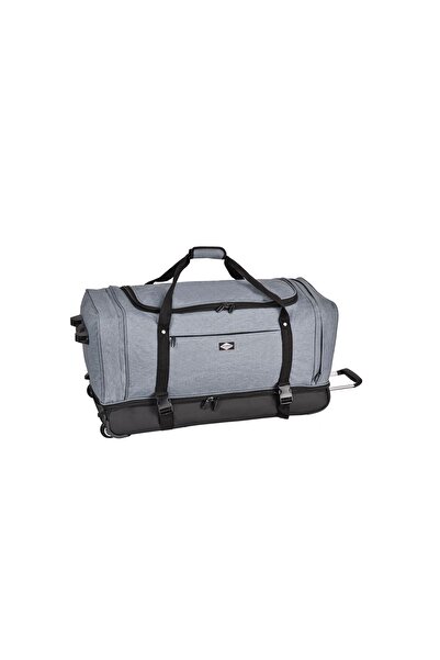 Lee Cooper XL roller travel bag, 2 compartments, 600D polyester/cotton, 80 cm, grey