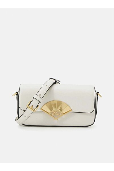 Karl Lagerfeld Signature Fan leather crossbody bag