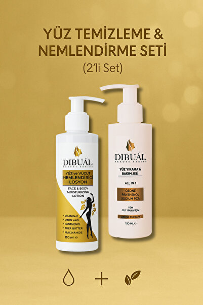 Dibual – Yüz Temizleme & Nemlendirme Seti (2’li Set)