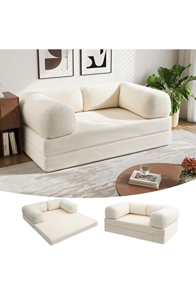 puffiber Yataklı,Katlanabilir Kanepe,Oturma Odası,Sırt Yastıklı ve Kolçaklı K...