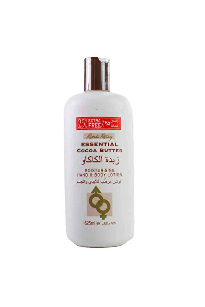 RİNA لوشن كيتي الأساسي المرطب لليدين والجسم بزبدة الكاكاو - 625 مل