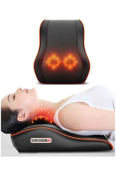 BLOOMING TIME جهاز تدليك الظهر والرقبة مع وسادة للعمود الفقري العنقي - لتخفيف...