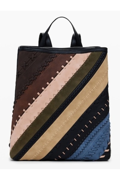 Desigual - Women's backpack brown multicolor 25WAKP09