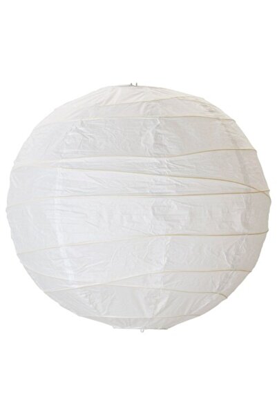 co arma White lamp head, 45 cm, paper chandelier head