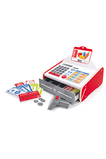 Hape مجموعة ألعاب مطبخ ماكينة تسجيل المدفوعات النقدية من Beep 'n' Buy