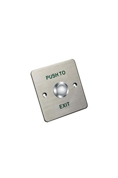 Hikvision DS-K7P01 Exit & Emergency Button - Compact Aluminum, 3A Relay, Indoor Door Control