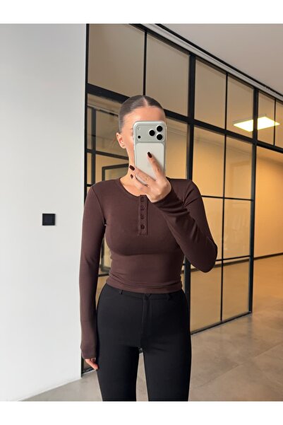 BB Bensu Buyruk BİSİKLET YAKA DÜĞMELİ BODY