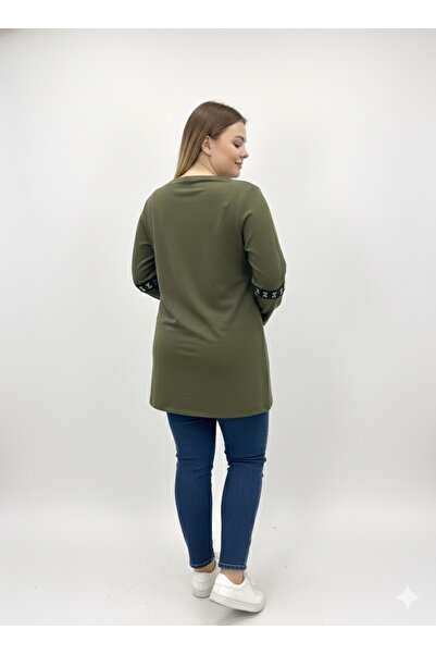 Roxxlen Γυναικεία μπλούζα Agraf μεγάλου μεγέθους