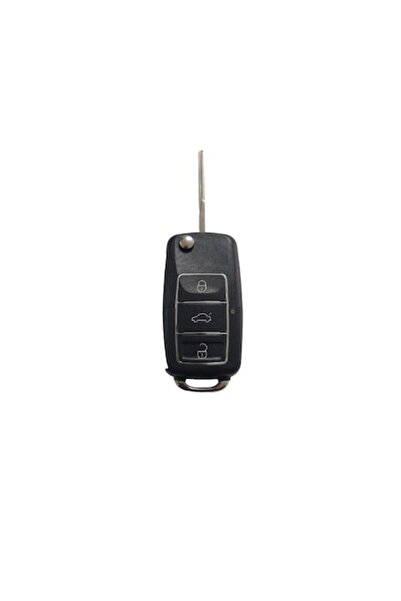 OEM Complete chrome key for Golf 5 with ID48 chip, remote, battery and blade