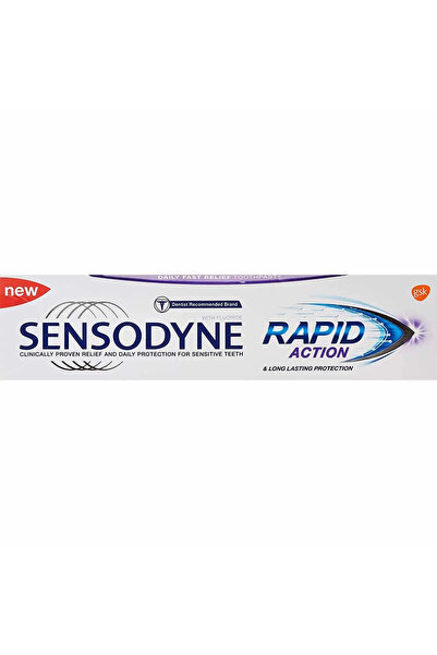 Sensodyne Toothpaste for Sensitive Teeth, Rapid Action for Fast Relief- 75ml