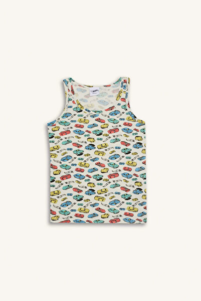 DeFacto G2532A8Be423 Blue Boys' 2-Piece Undershirt