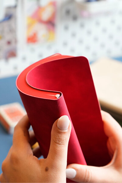 Victoria's Journals Smyth Stripes A5 Flexible Cover Vegan Leather Notebook – 192 Pages, 80g Ivory Paper, Colored Edge