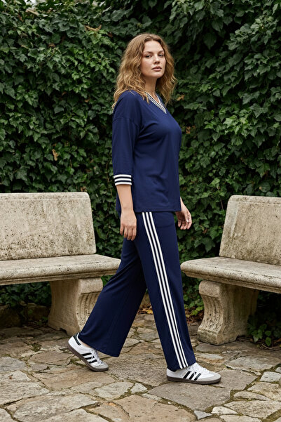 Elisho Plus Size Osho Modal Fabric Tracksuit Set