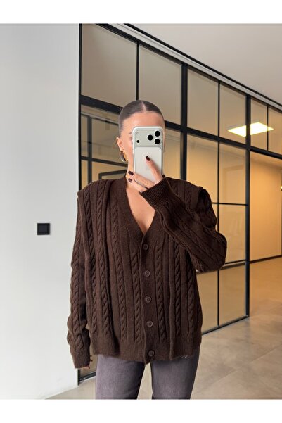 BB Bensu Buyruk CARDIGAN DETALAT CU ȚESUT PENTRU PĂR