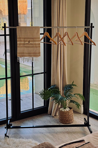 He Dizayn Aksesuar Tekerli Portatif Elbise Askısı