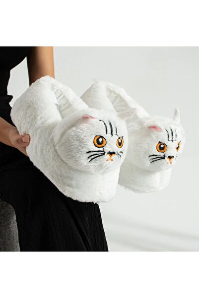 WOSSE Удобни, тихи, меки домашни пантофи с фигурки на котки