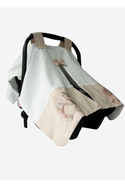 kitikate Zen Muslin Stroller Cover Natural