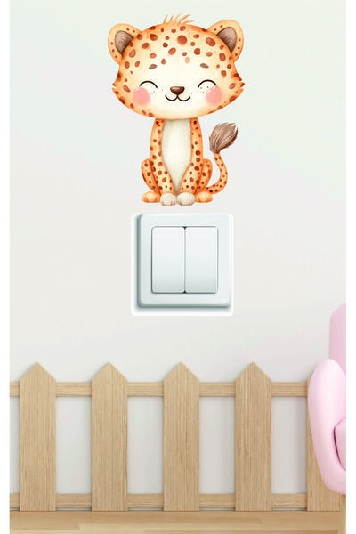 mibales Baby Cheetah Figured Wall Sticker
