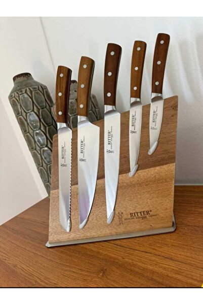 Solingen 5 Bıçaklı Mıknatıslı Standlı Çeyiz Seti