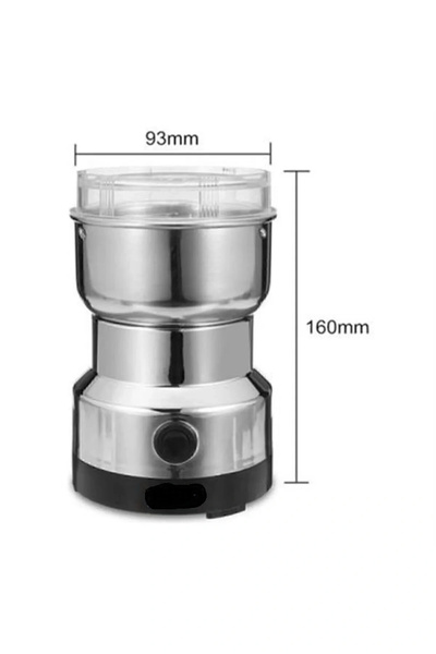 BYDNZ SHOP مطحنة توابل وأرز كهربائية من الفولاذ المقاوم للصدأ من BUĞZ