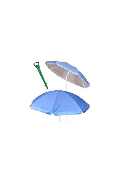 Three top online Garden beach umbrella adjustable foldable UV 150cm blue