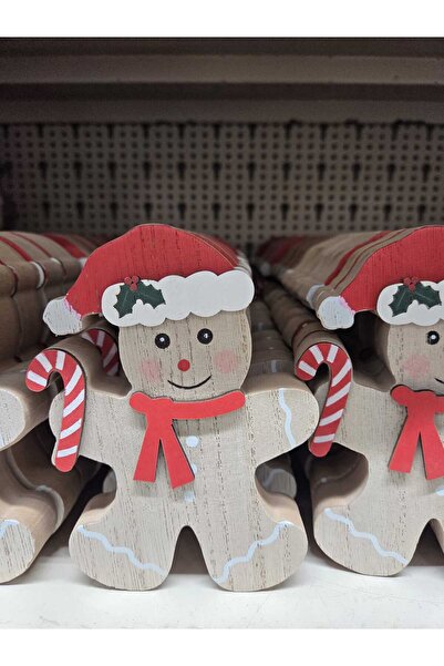 OEM Decorative Figurine Gingerbread Man with Hat & Lollipop 14cm