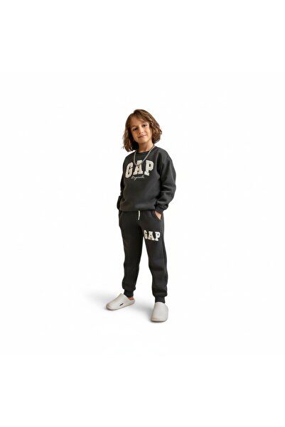 MİLAYS LİFE HOME COLLECTİON Boy's 3-Thread 100% Cotton Thick Combed Cotton Colorful Winter Tracksuit Set