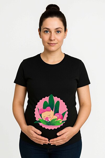 SEDİRLİ femeie însărcinată cu imprimeu bumbac tricou țesătură bumbac moale