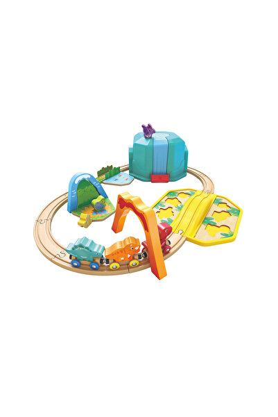 Hape مجموعة دلو قطار الديناصور، 27 قطعة