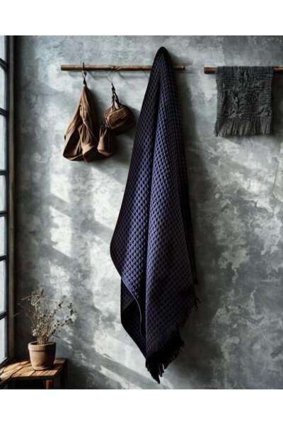 serenıa Angelina 3-Piece Towel Set Navy Blue