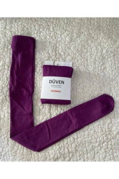 DÜVEN Лилави топли термо чорапогащи за момичета - Термо чорапогащи