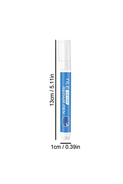 esimplu Set of 3 x TilePen Joint Corrector Marker, eSimplu®, for Tiles and Faience, White, Efficient