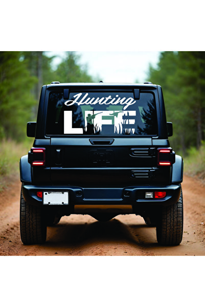 StickITsibiu Hunting Life – Stickere Auto 4×4 Off-Road – Dimensiuni 120x77 cm.