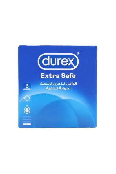 Durex Extra Safe Condoms For Longer Lasting Pleasure- 3 Pieces